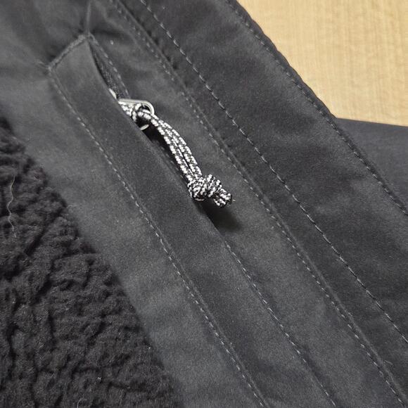 Eddie Bauer Black Waterproof Rainfoil Rain Coat Parka Adventure Outdoors L EUC - Picture 5 of 9